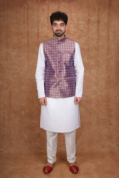 Tatvivah Men's Modi Jacket Purple 4206