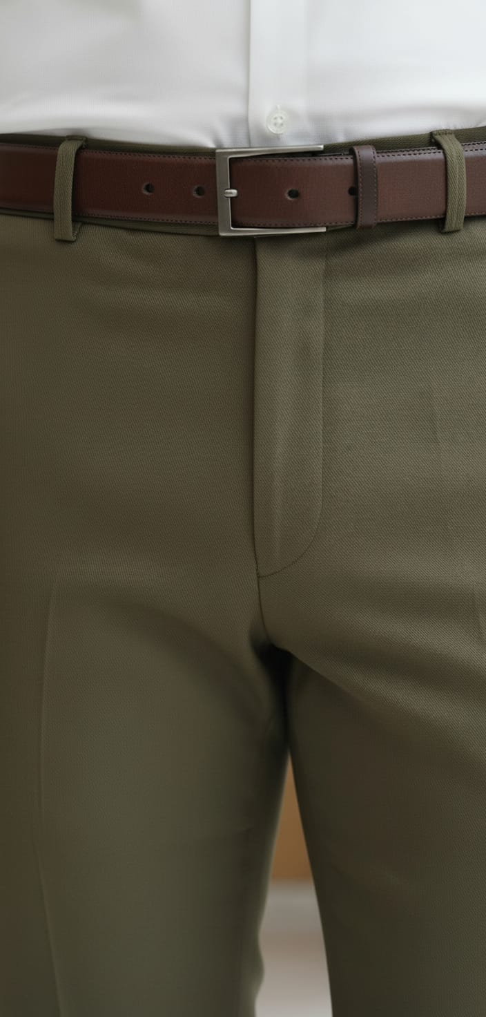 Men’s Premium Tailored Formal Pants Linza Lachka Mehandi