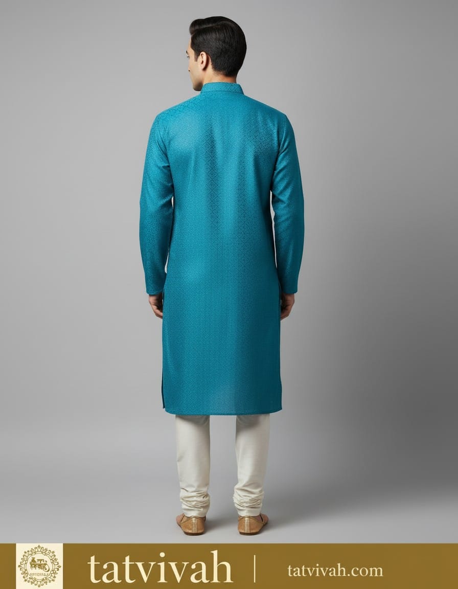 Tatvivah Men’s Jacquard Ethnic Kurta 2114