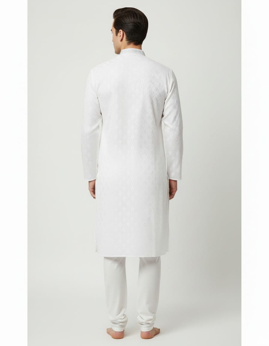 Tatvivah Men’s Jacquard Ethnic Kurta 3148