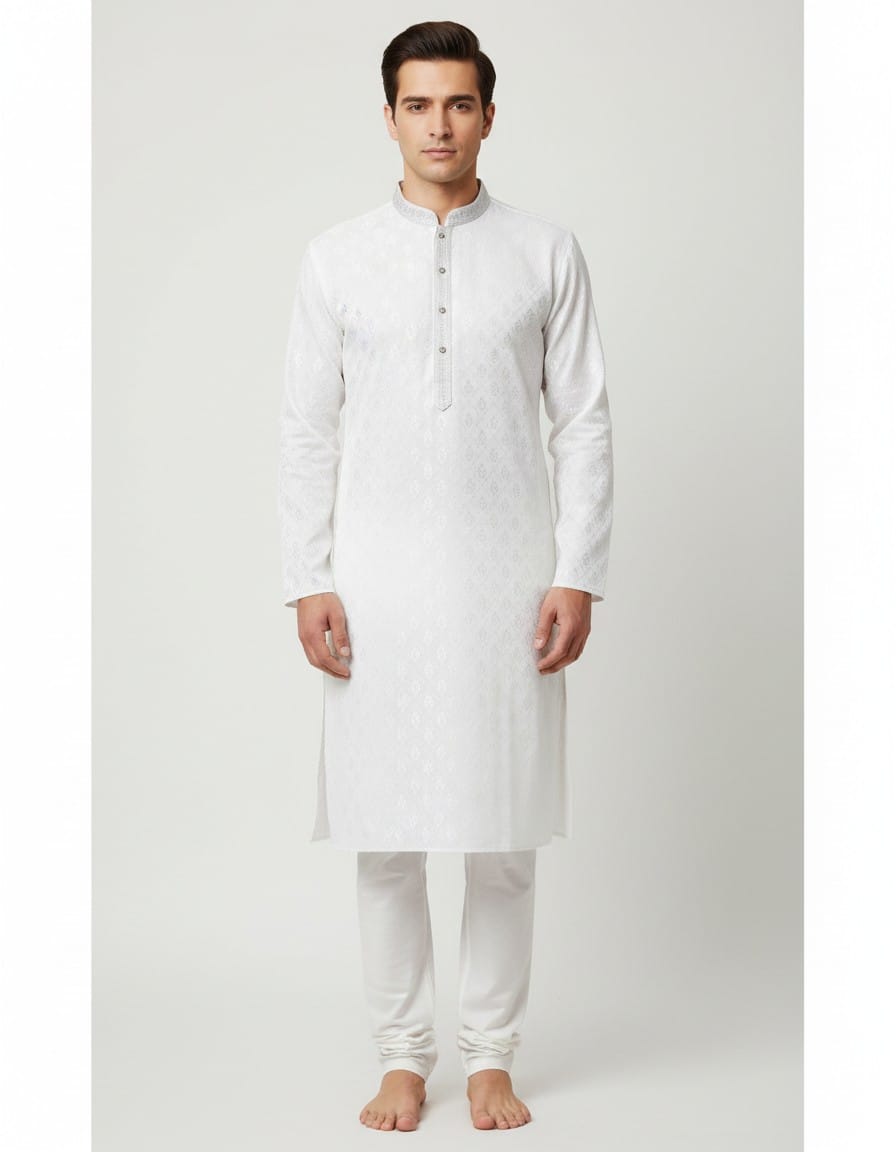 Tatvivah Men’s Jacquard Ethnic Kurta 3148