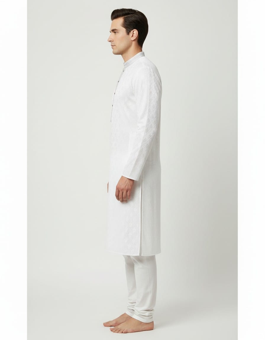 Tatvivah Men’s Jacquard Ethnic Kurta 3148