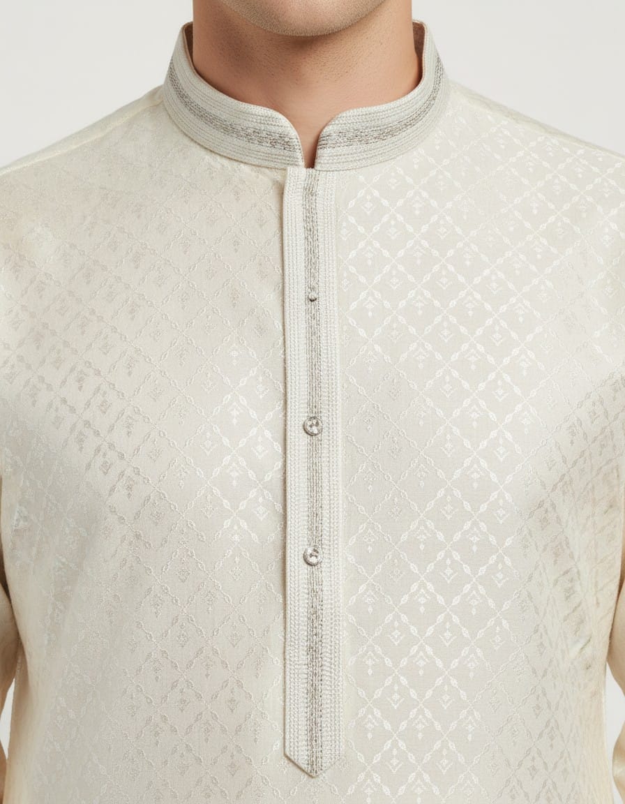 Tatvivah Men’s Jacquard Ethnic Kurta 3149