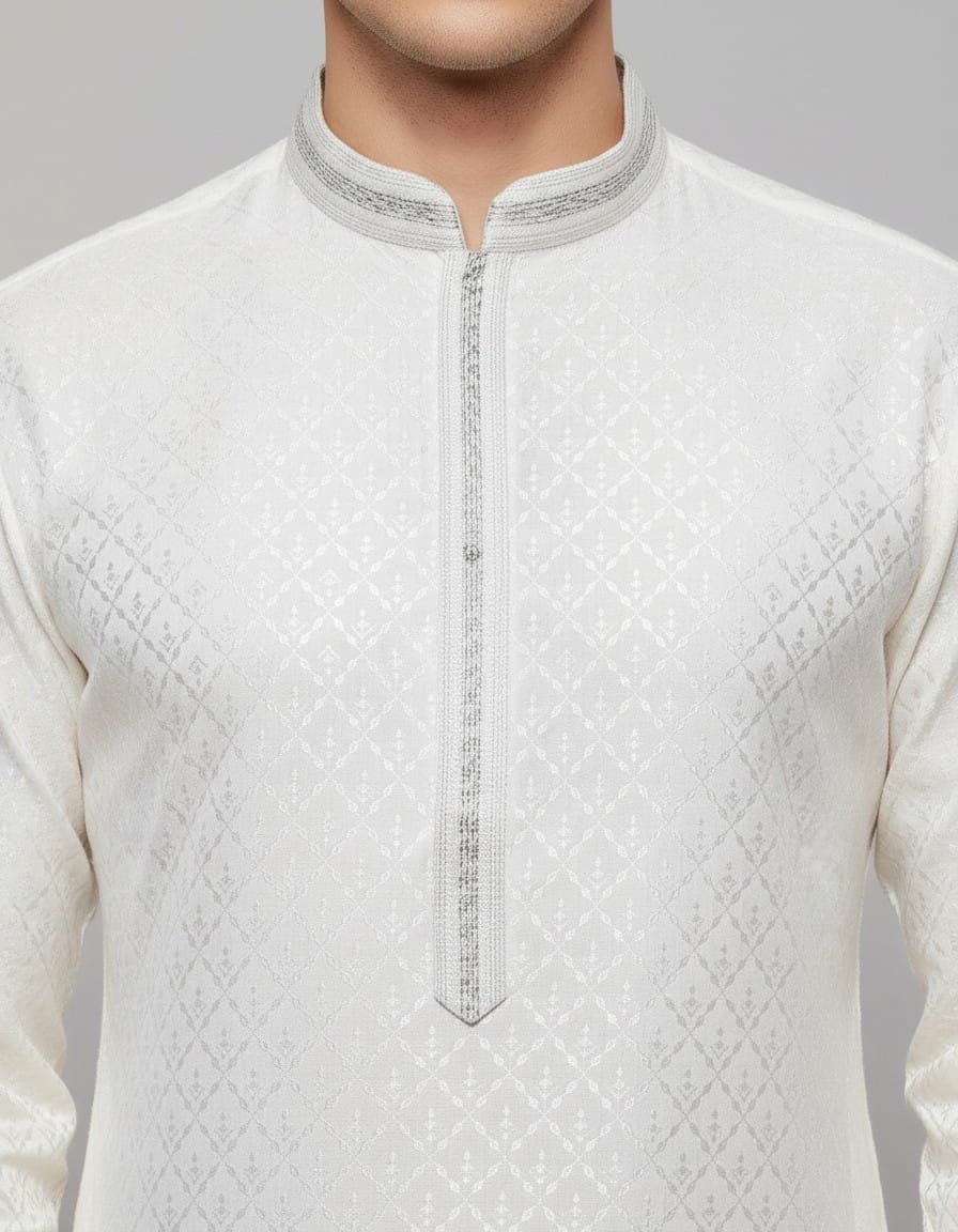 Tatvivah Men’s Jacquard Ethnic Kurta 3149