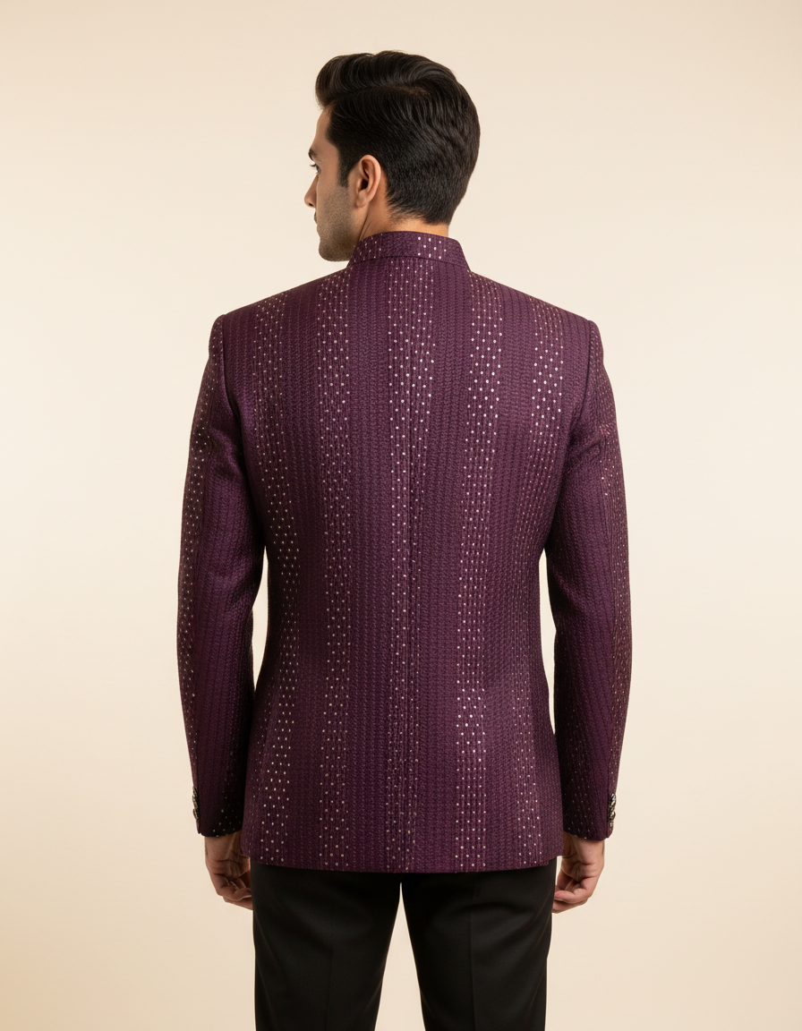 Tatvivah Men's Jodhpuri Purple 6334