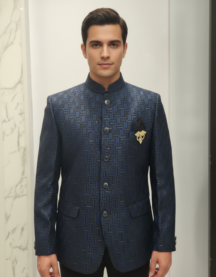 Tatvivah Men's Jodhpuri Blue 6336