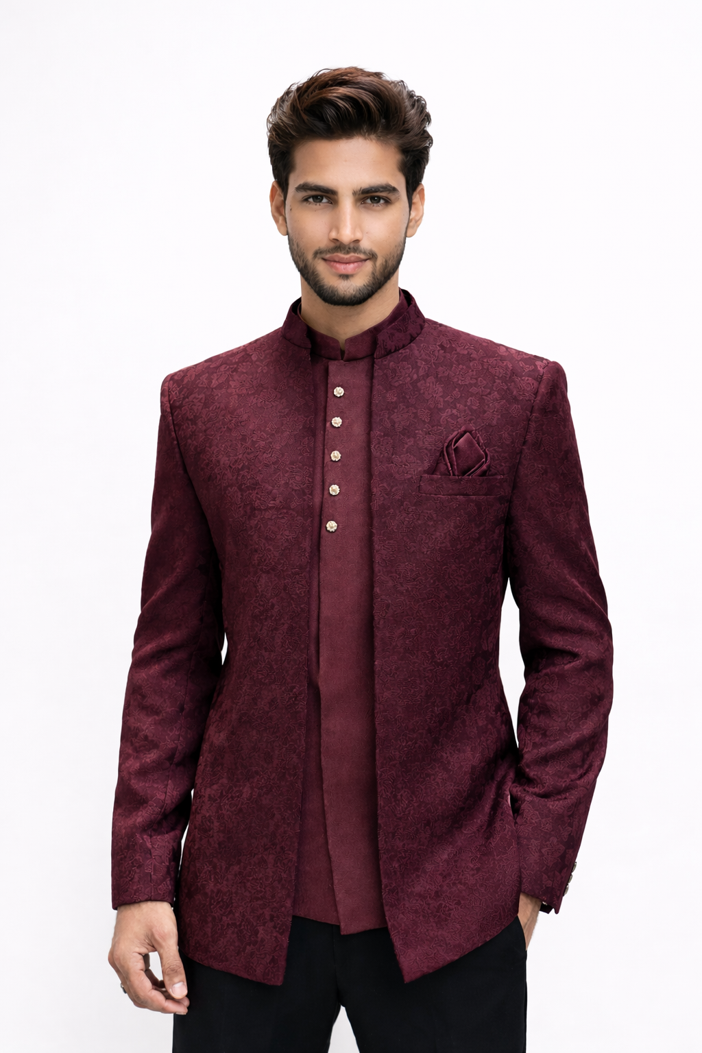 Tatvivah Men's Open Jodhpuri Black 6338