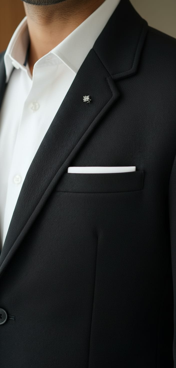Tatvivah  Blazer for Men | Premium Tailored Formal Party Wear Black 5956