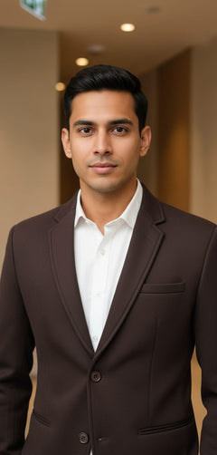 Tatvivah  Blazer for Men | Premium Tailored Formal Party Wear Coffee Brown 5956