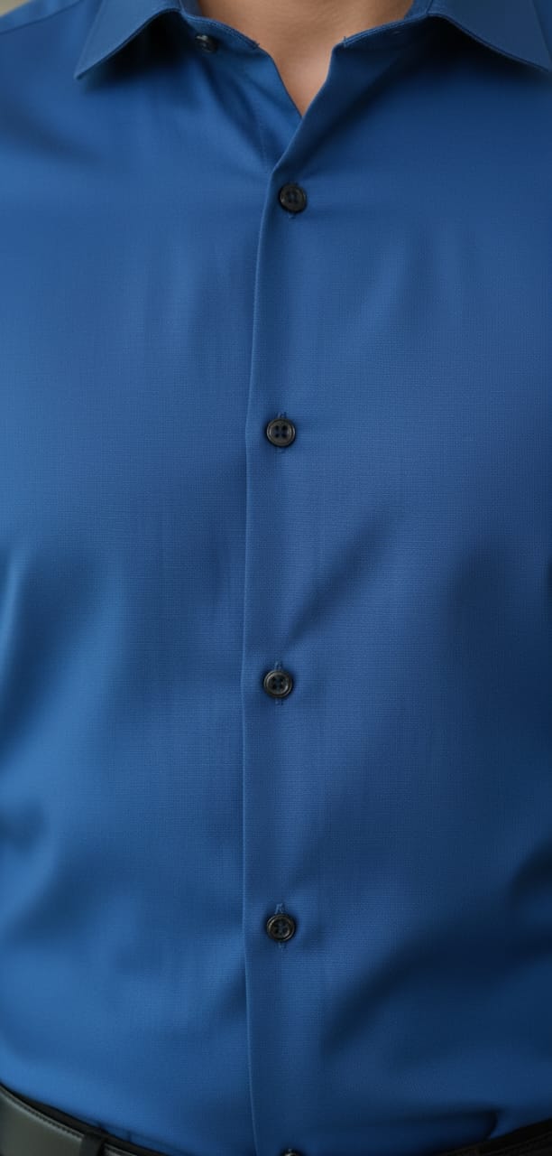 Men’s Modern Tailored Fit Shirt – Premium Quality Formal & Casual Button-Up 15497 Dark Blue
