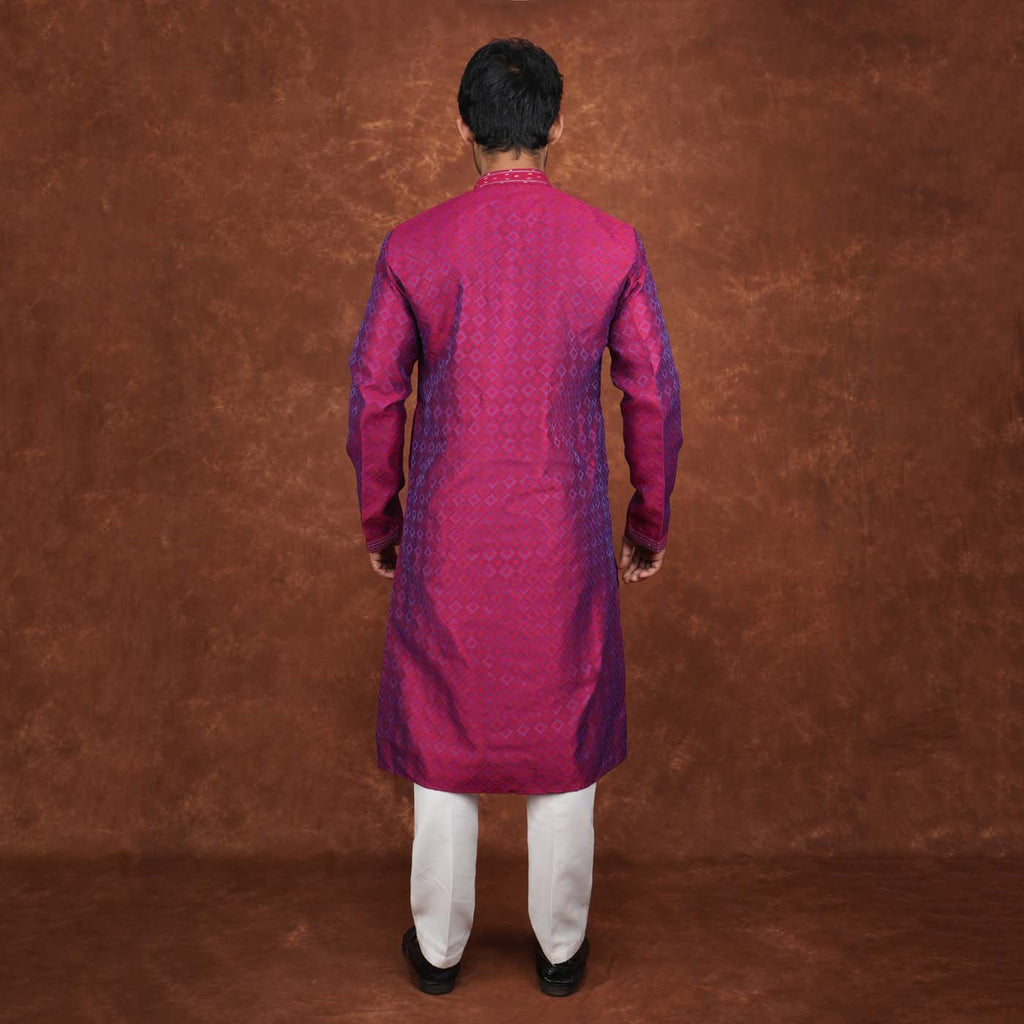 Men’s Premium Ethnic Kurta Set | Stylish Wedding & Festive Wear Kurta Pajama 3131 Royal Red