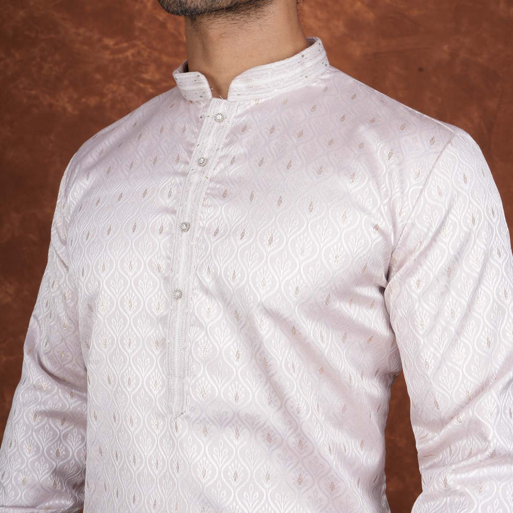 Men’s Premium Ethnic Kurta Set | Stylish Wedding & Festive Wear Kurta Pajama 3133 Pink