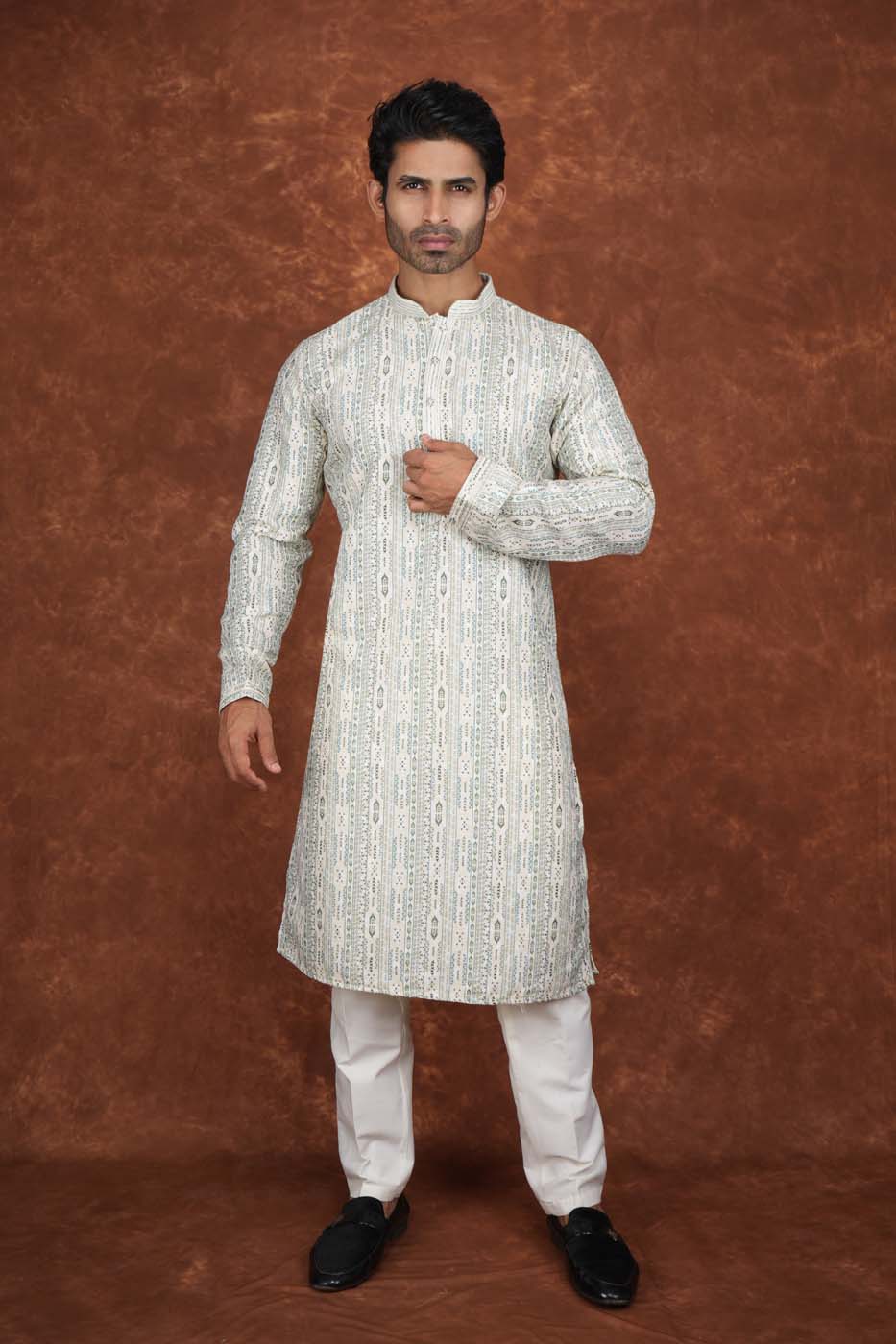 Men’s Premium Ethnic Kurta Set | Stylish Wedding & Festive Wear Kurta Pajama 3139 Green