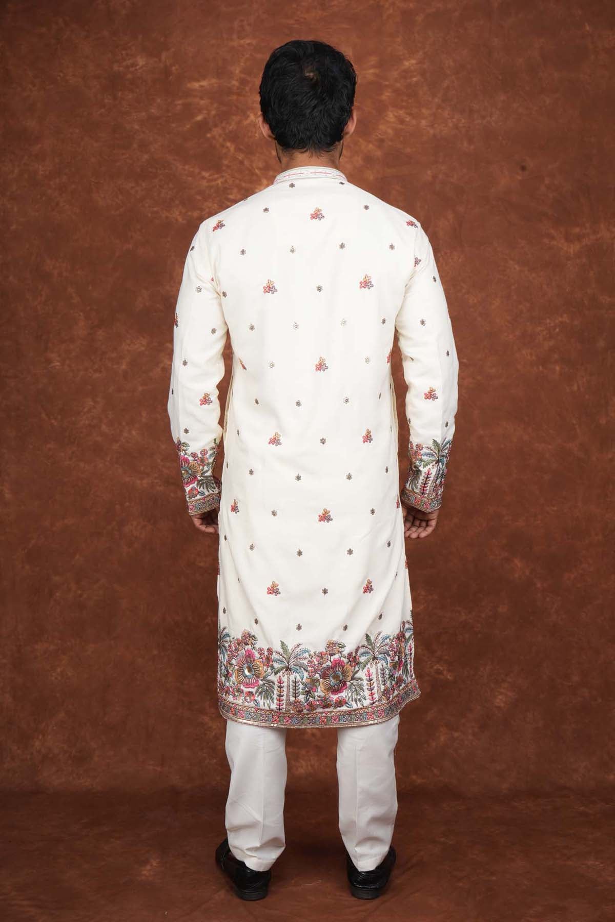 Men’s Premium Ethnic Kurta Set | Stylish Wedding & Festive Wear Kurta Pajama 3144 Cream