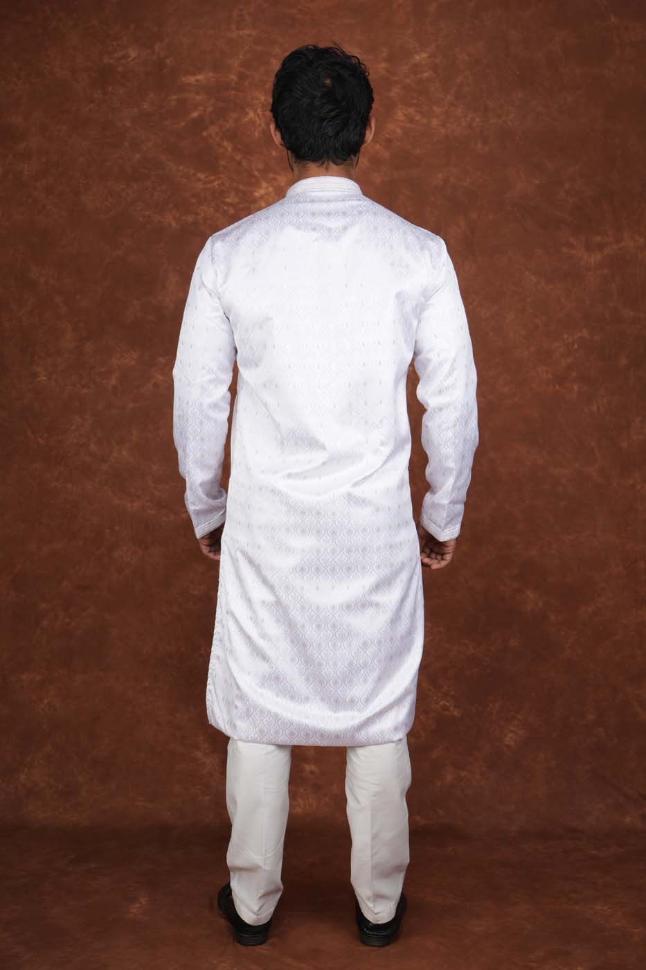 Men’s Premium Ethnic Kurta Set | Stylish Wedding & Festive Wear Kurta Pajama 3133 White