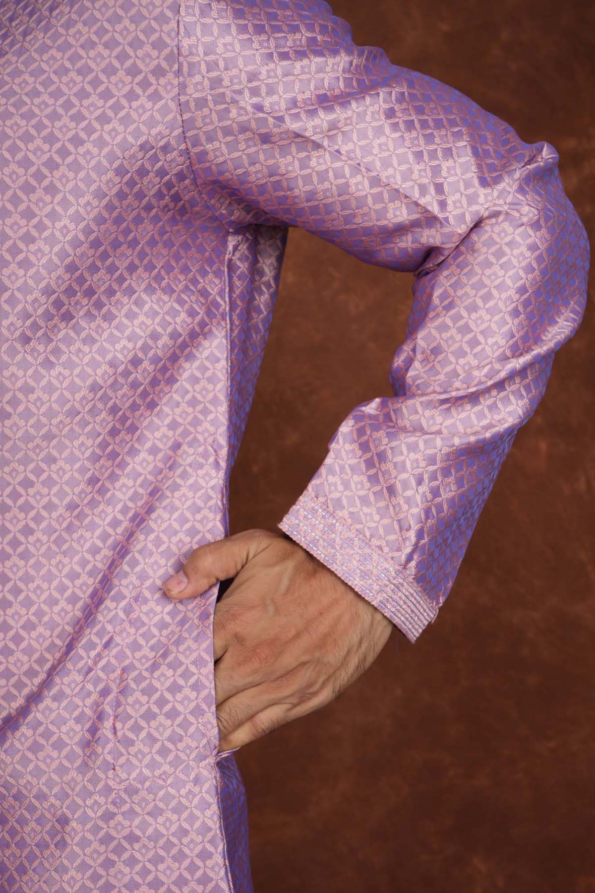 Men’s Premium Ethnic Kurta Set | Stylish Wedding & Festive Wear Kurta Pajama 3136 Mauve