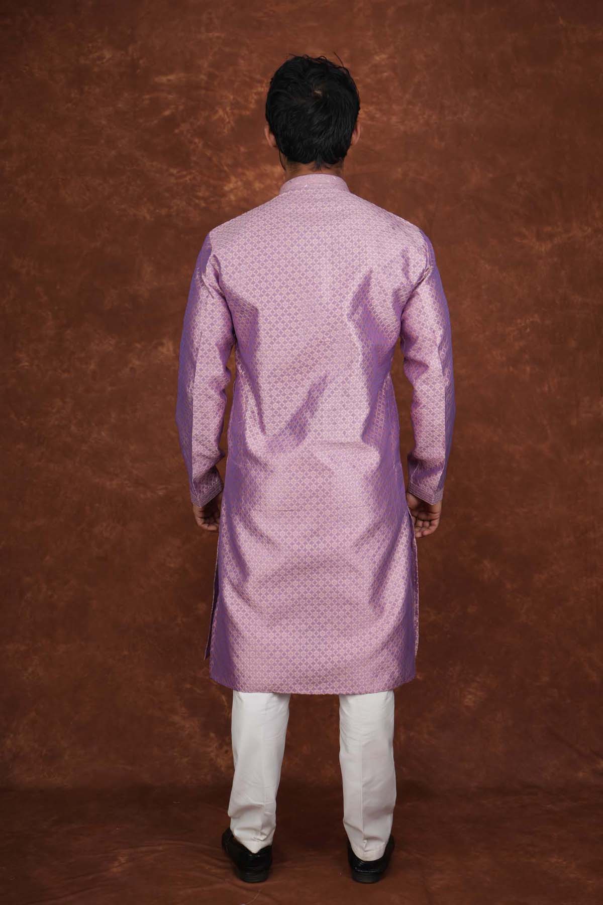 Men’s Premium Ethnic Kurta Set | Stylish Wedding & Festive Wear Kurta Pajama 3136 Mauve