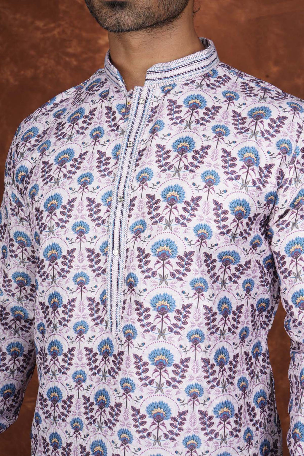 Men’s Premium Ethnic Kurta Set | Stylish Wedding & Festive Wear Kurta Pajama 3141 Purple