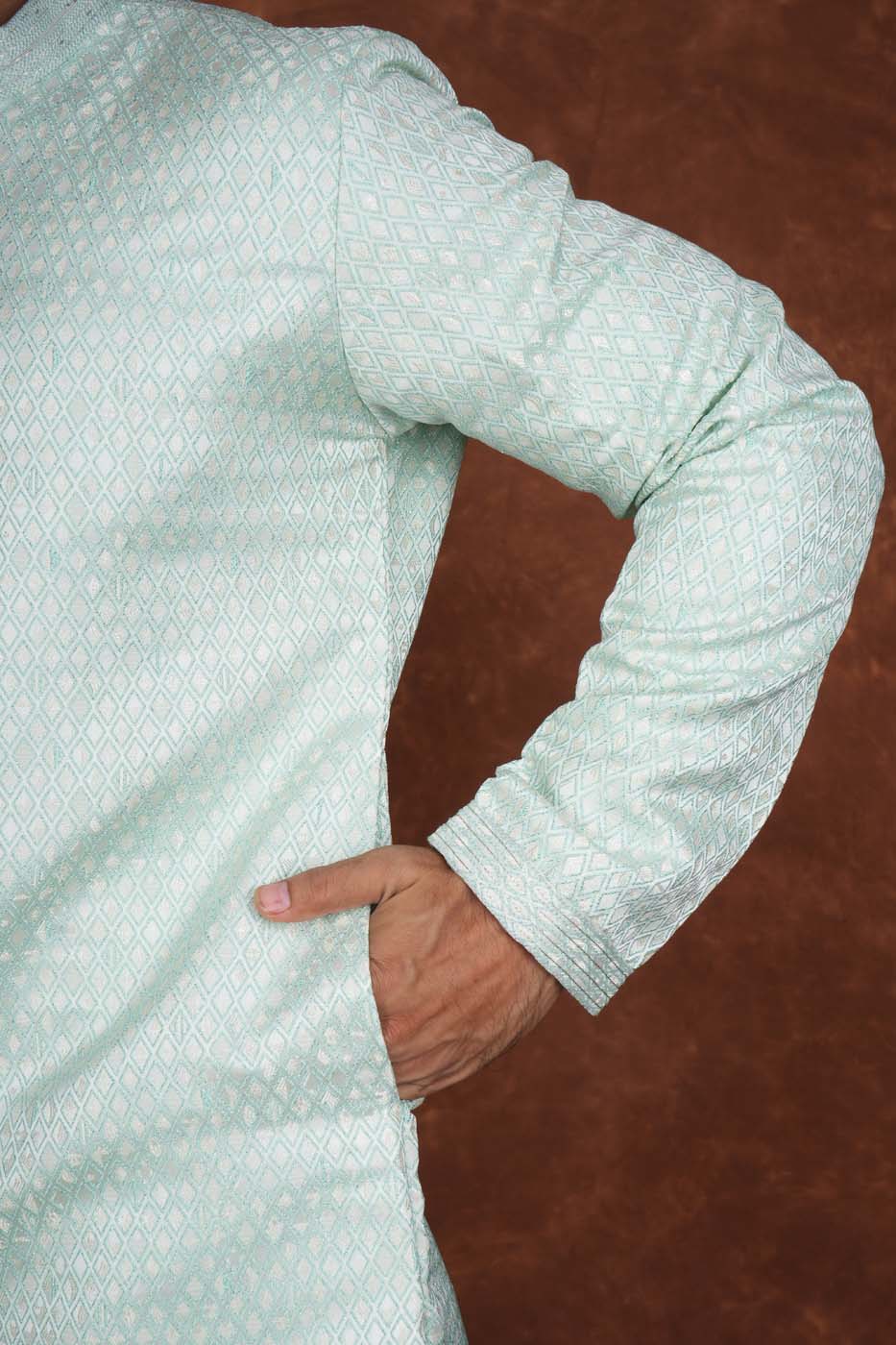 Men’s Premium Ethnic Kurta Set | Stylish Wedding & Festive Wear Kurta Pajama 3142 Green