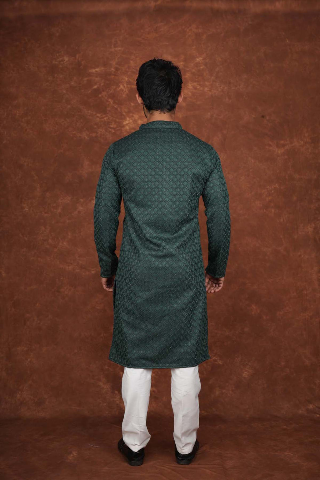 Men’s Premium Embroidered Kurta Pajama Set | Ethnic Wedding & Festive Wear for Men 2104 Royal Green