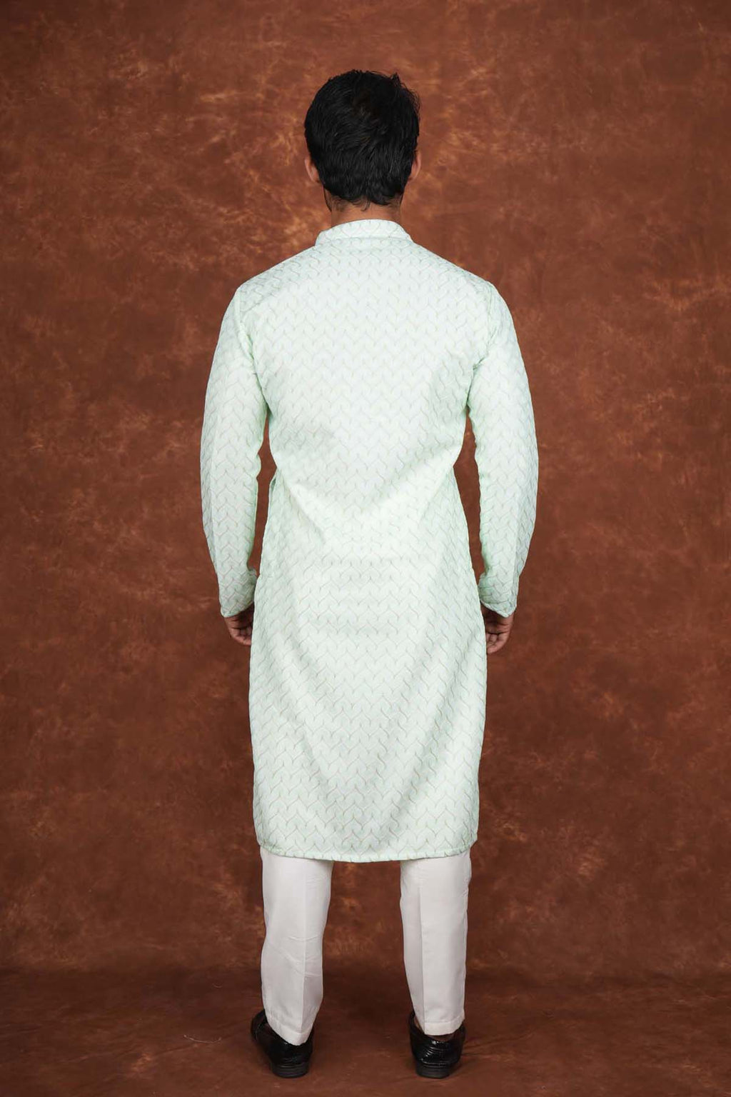 Men’s Premium Embroidered Kurta Pajama Set | Ethnic Wedding & Festive Wear for Men 2104 Pista Green