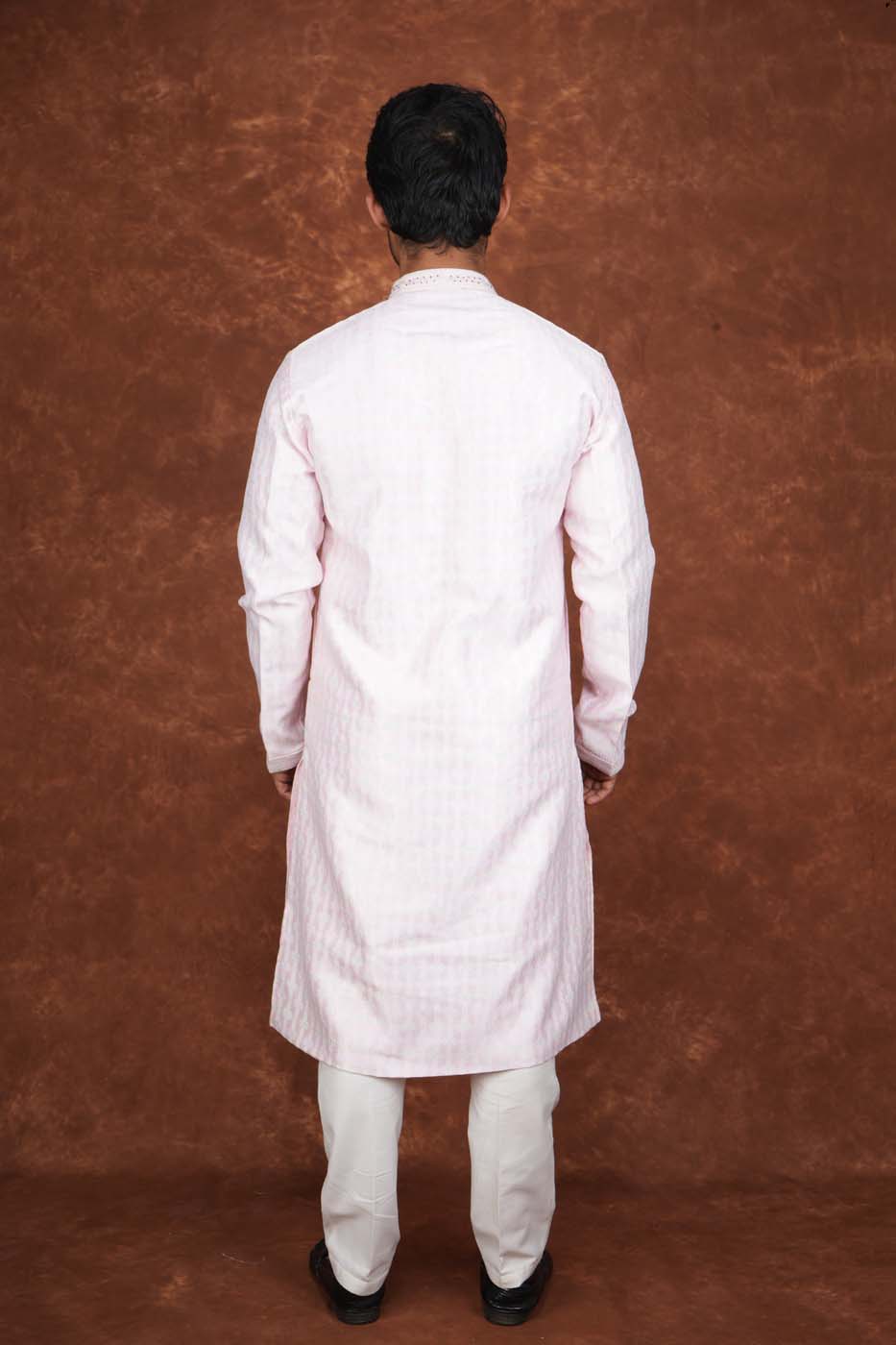Men’s Premium Ethnic Kurta Set | Stylish Wedding & Festive Wear Kurta Pajama 3128 Pink