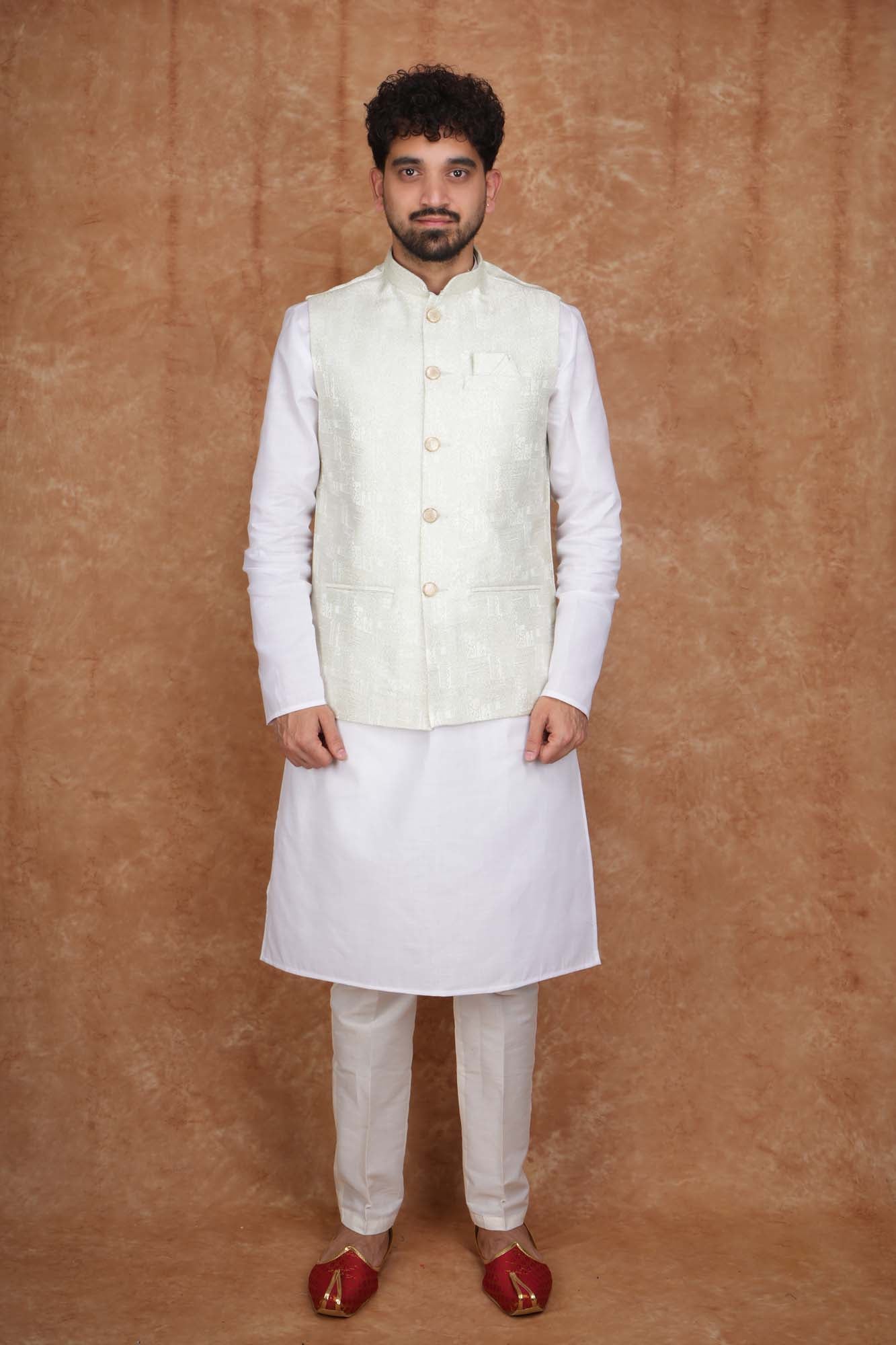 Tatvivah Men's Modi Jacket White 4207