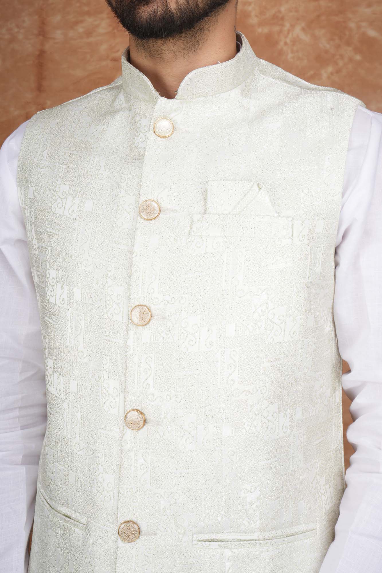 Tatvivah Men's Modi Jacket White 4207