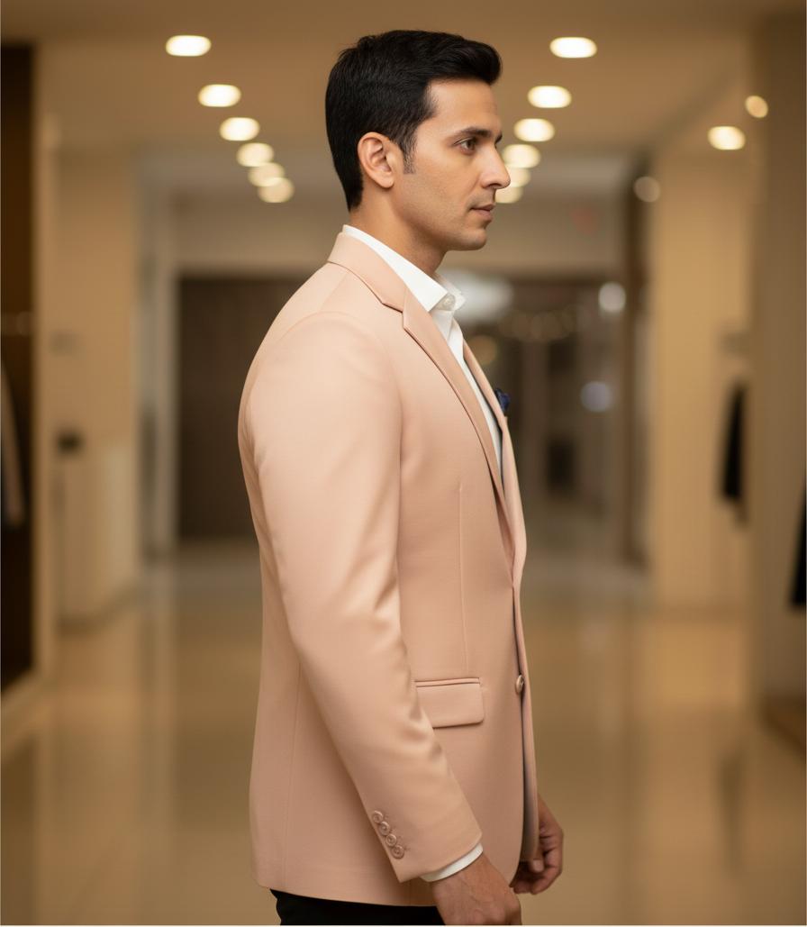 Tatvivah Blazer for Men | Premium Tailored Formal Party Wear Piech Plain 5956