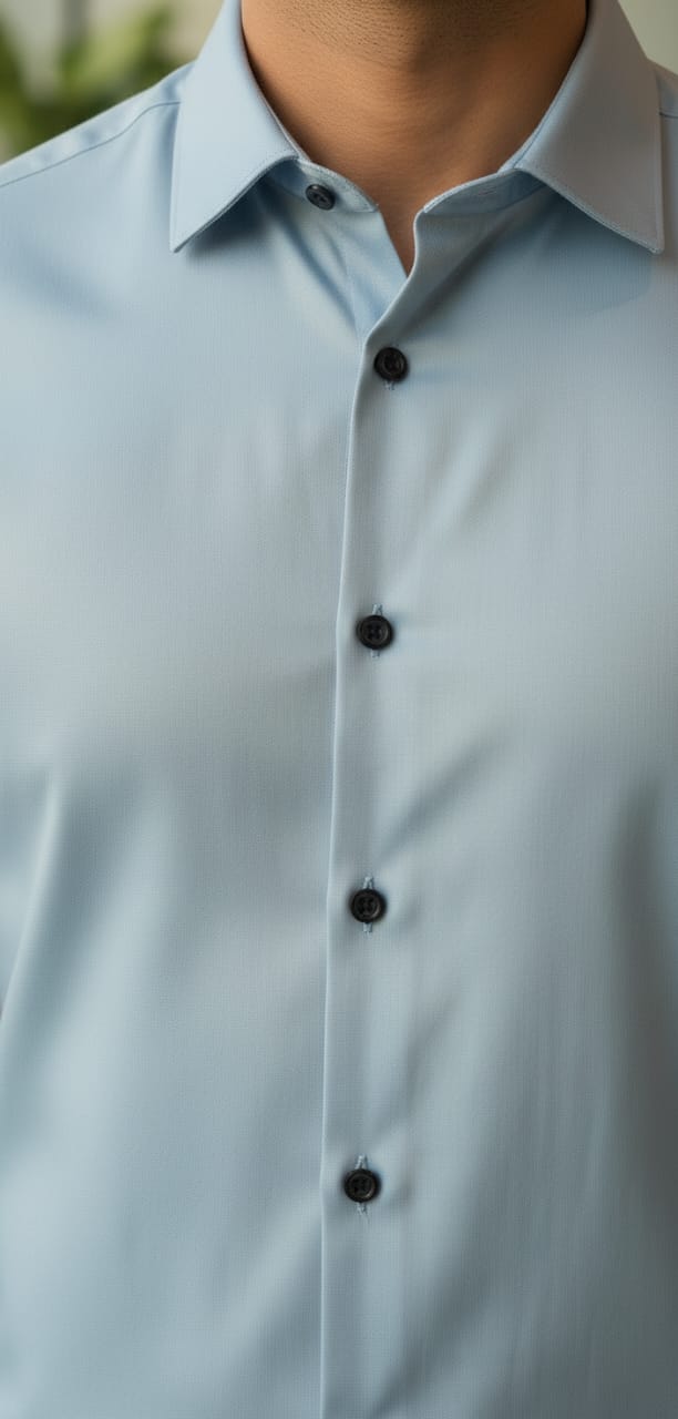 Men’s Modern Tailored Fit Shirt – Premium Quality Formal & Casual Button-Up 15497 Sky Blue