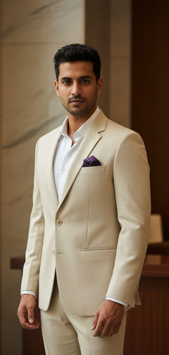 Tatvivah Blazer for Men | Premium Tailored Formal Party Wear Off White 5956