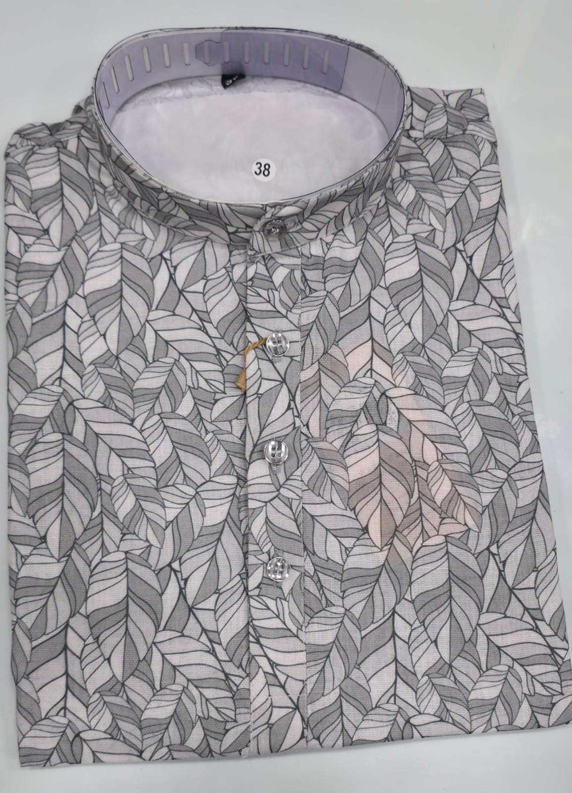 Tatvivah Ashton Printed Mandarin Collar Short Kurta elegant light rama green