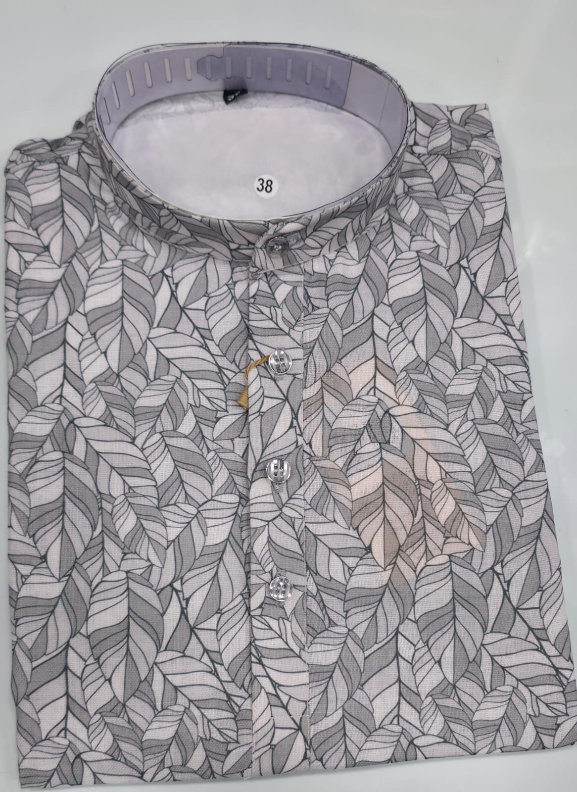 Tatvivah Ashton Printed Mandarin Collar Short Kurta elegant light green