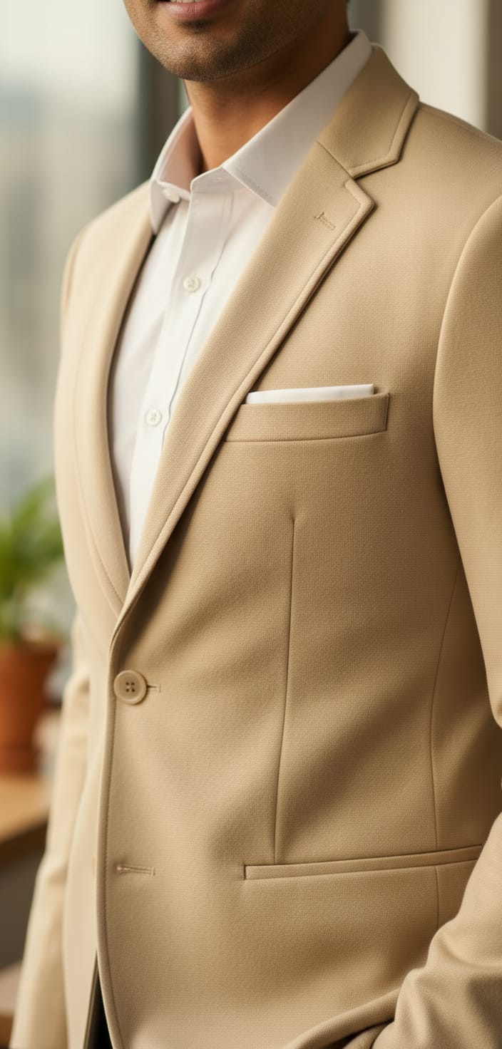 Tatvivah  Blazer for Men | Premium Tailored Formal Party Wear Yuma Cream 5956